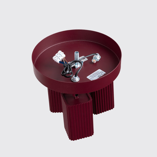 Sollux Lighting Plafondlamp RAYO 3P bordeaux - 20x20x18cm