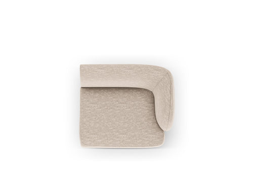 Micadoni rechter module Miley chenille beige - 90x90x70cm