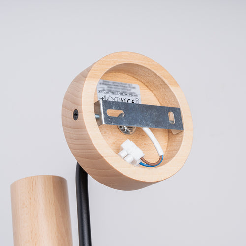 Sollux Lighting Wandlamp TIMBO zwart - 8x19x18,5cm
