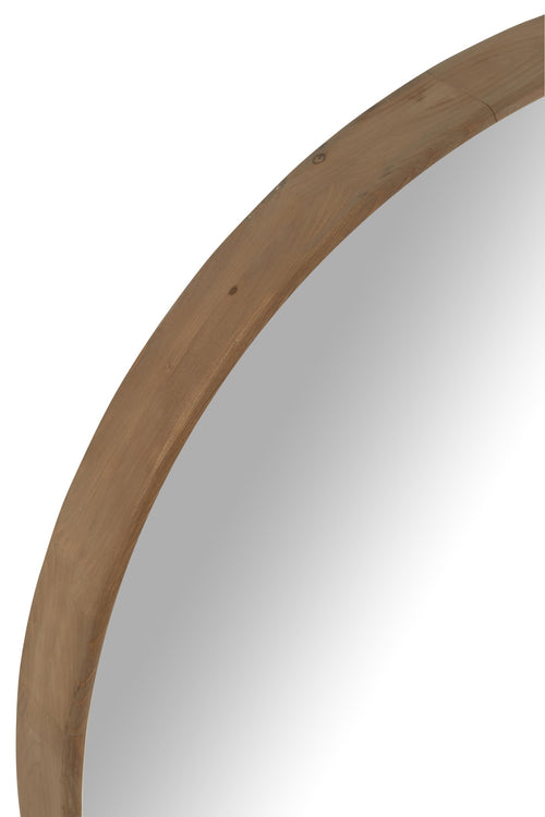 J-Line wandspiegel - hout - lichtbeige - large
