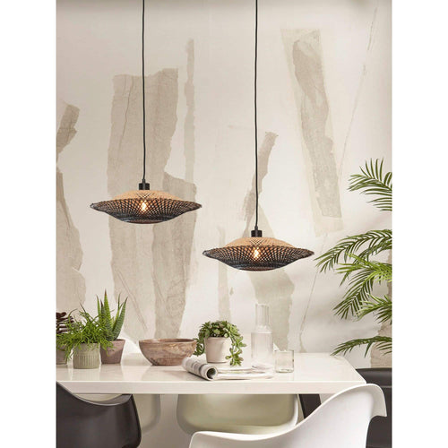GOOD&MOJO hanglamp Kalimantan - zwart - Ø60cm