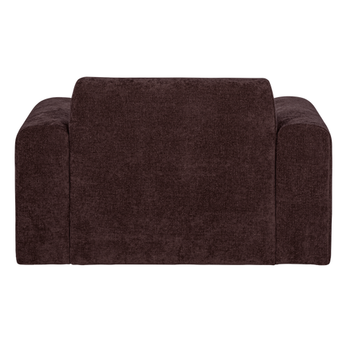 WOOOD fauteuil slub Umina - Chenille - Bordeauxrood