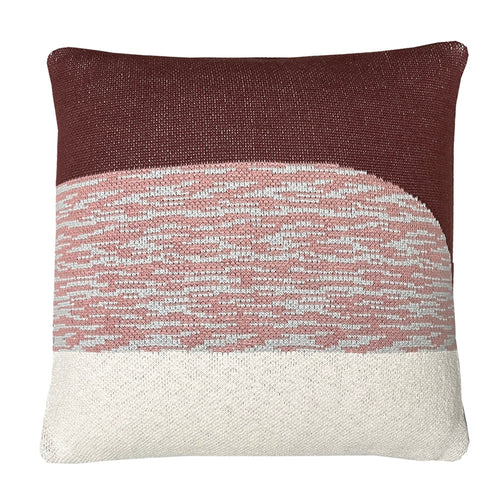 Malagoon kussen Sunset - roestbruin - 50x50cm 100% organisch katoen