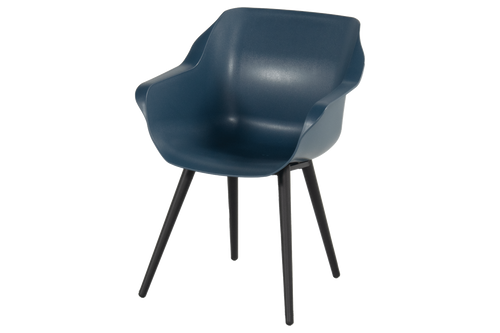 Hartman Tuinstoel Sophie Studio - Donkerblauw Kunststof - Set Van 2 - vtwonen shop
