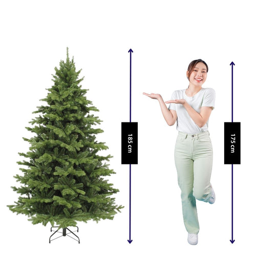Triumph Tree Sherwood Deluxe - Kerstboom met Grillige Vorm en Natuurlijke Uitstraling - Kerstversiering voor Binnen - Kunstboom in Klassieke Stijl -
