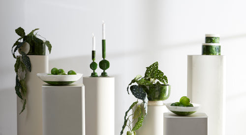 Light & Living kandelaar KUMOPA - Ø10x25cm - groen