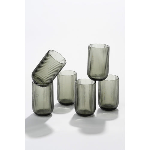 Mica Decorations Merlot Drinkglas - 400 ml - Glas -Grijs