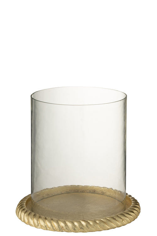 J-Line kaarshouder - aluminium - goud