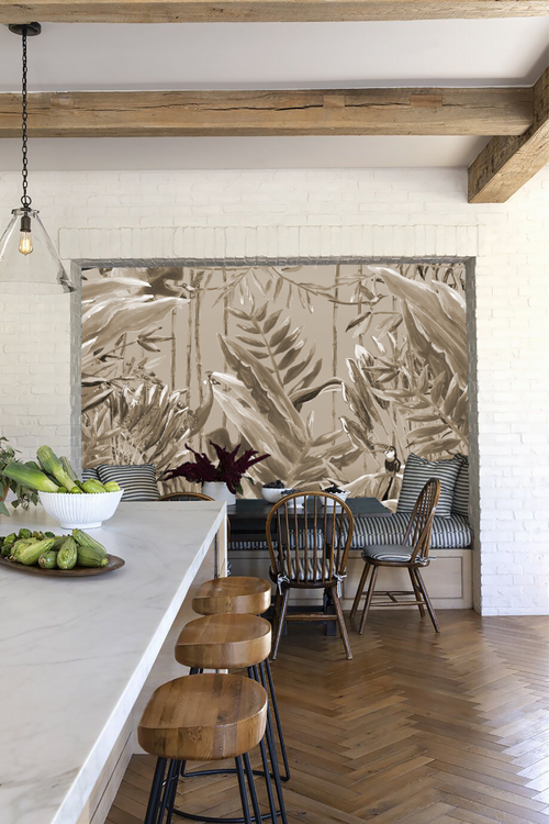 Catchii-Mural Jungle Forest sepia