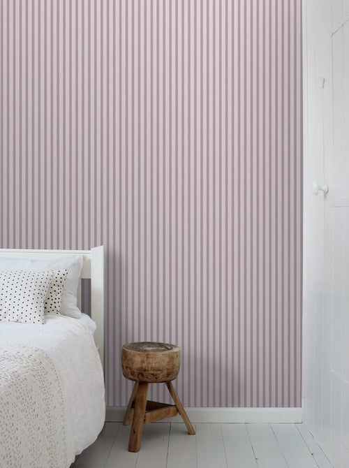 Sanders & Sanders behang geschilderde strepen paars - 50 x 900 cm - 935399