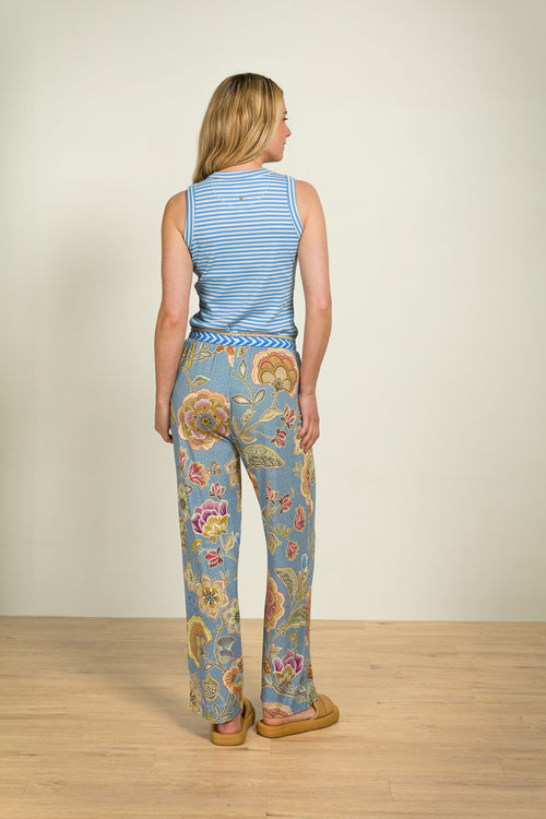 Pip Studio - Trinity Pyjama Top - Dames - Little Sumo Stripe - Blauw - XS - vtwonen shop