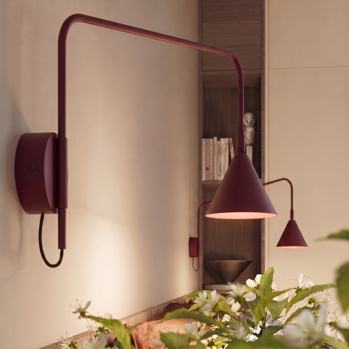 Sollux Lighting Wandlamp NOX bordeaux - 14x61x30cm