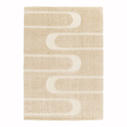 AFK Living vloerkleed Calligramme - reliëfeffect - beige - 200x290 cm
