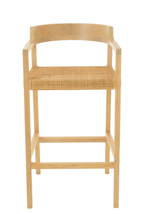 J-Line barstoel Emma - hout - naturel