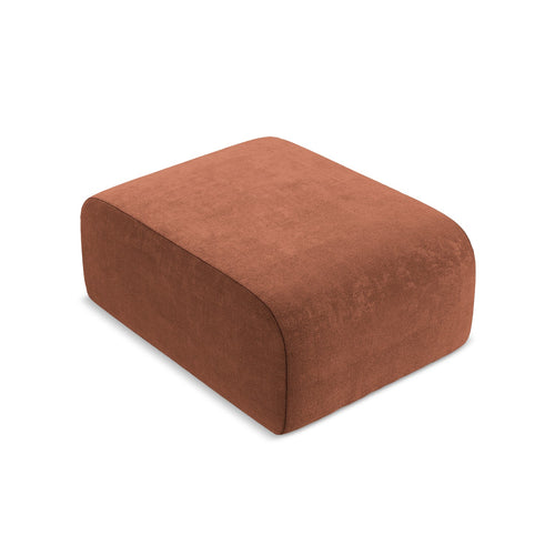 LaMiaSofa Poef Cervo - chenille stof - terracotta - 72x94x42