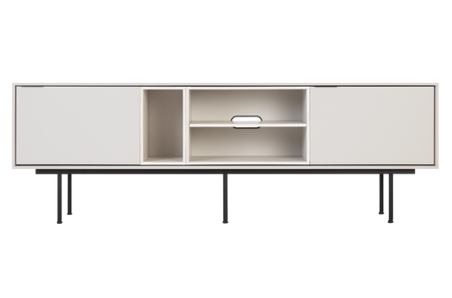 noo.ma Mod TV-meubel 189x42x61 cm - Almond Grey, modern minimalistisch