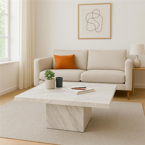 Kare Design Salontafel Artistico 100x100cm wit - vtwonen shop