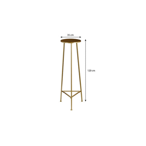 Mica Decorations Adine Planttafel - H120 x  Ø35 cm - Goud
