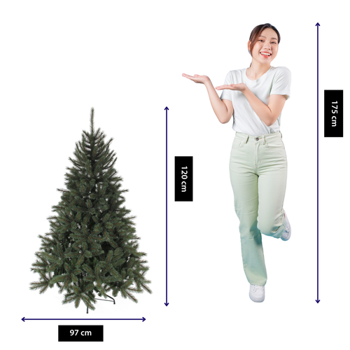 Black Box Trees Toronto Deluxe Kunstkerstboom - Kunst Kerstboom - H120 x Ø97 cm - Groen