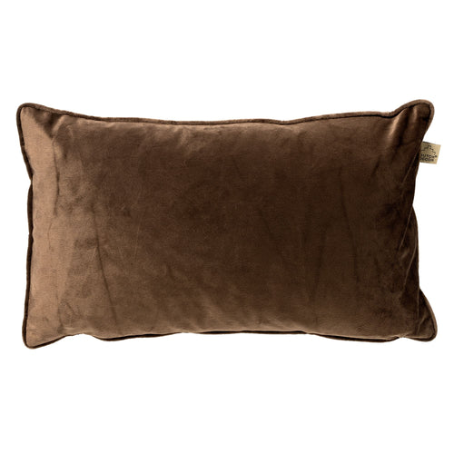 FINN - kussenhoes 30x50 cm - velvet - lendekussen - Chocolate Martini - donkerbruin