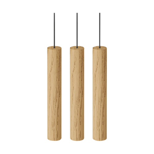 Umage Chimes Cluster 3 houten hanglamp naturel - set van 3 - vtwonen shop