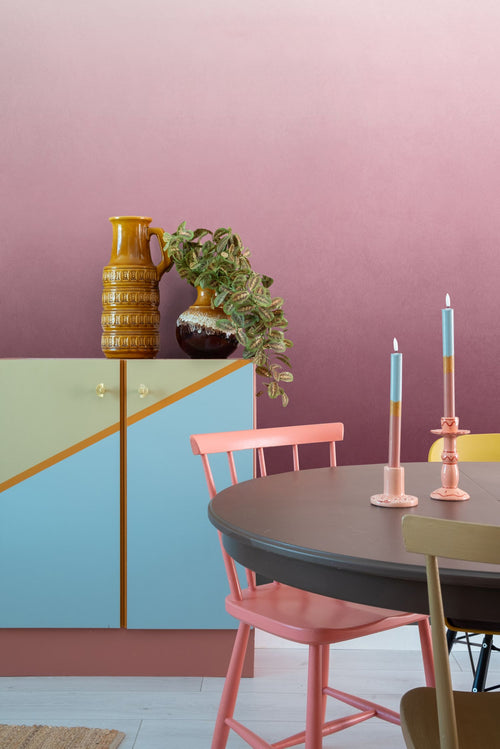 ESTAhome fotobehang kamerhoog dip dye kleurverloop aubergine paars - 200 x 279 cm - 159440 - vtwonen shop