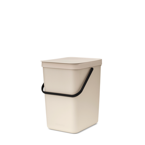 Brabantia Sort & Go afvalemmer, 25 liter - Soft Beige
