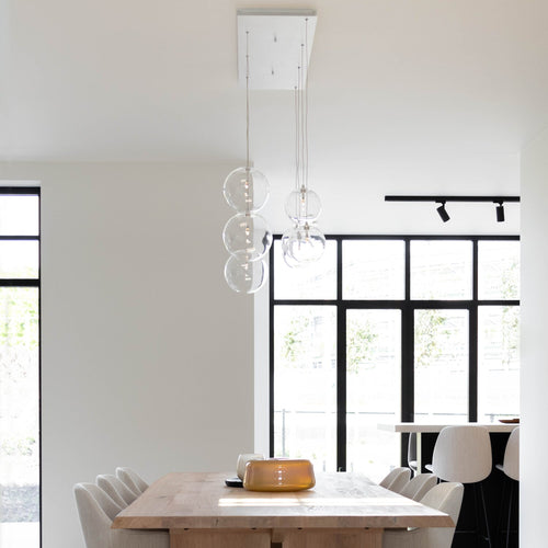 Atmooz hanglamp Merida - wit - 115 x 30 x H 120 cm - G4