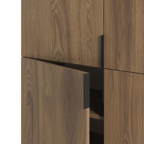 Calicosy - Buffetkast RIMA - donker hout 100x40x128 cm