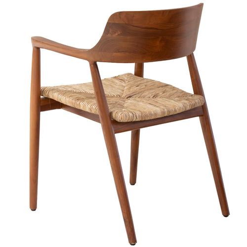 DÉJA Living Tuinstoel Lev - Walnoot Hout - Set van 2