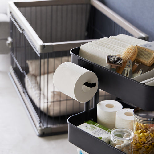 Yamazaki Tower Toiletrolhouder magnetisch - Zwart - vtwonen shop