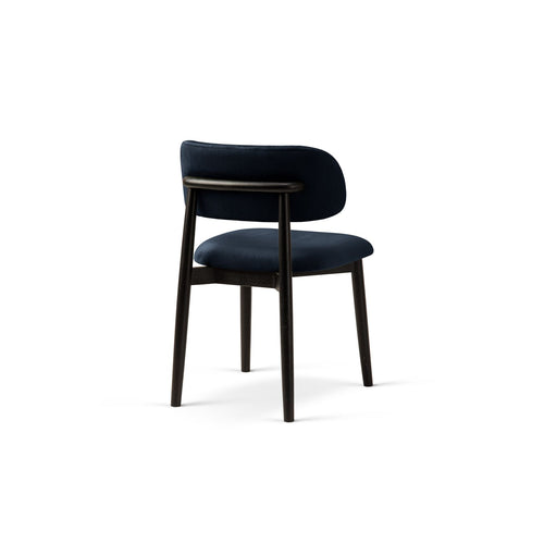 Set van 2 fluwelen stoelen Evan flueel koningsblauw - 51x49.5x77cm