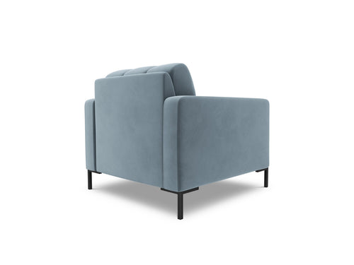 Cosmopolitan Design Fauteuil Bali flueel, lichtblauw - 96x87x75cm