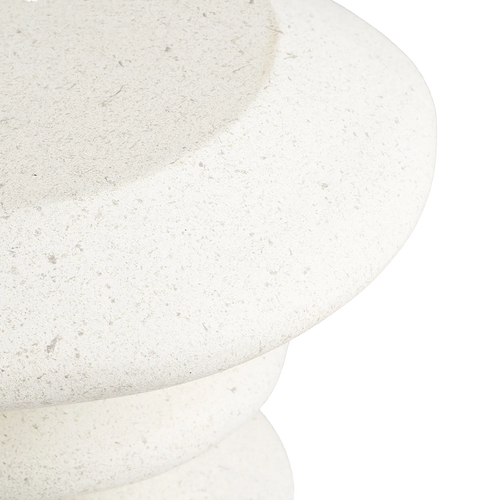 Artichok Aukje Fiberclay Bijzettafel Wit - Ø 36 x 46 cm - vtwonen shop