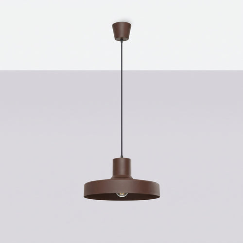 Sollux Lighting Hanglamp BILO bruin - 35x35x120cm