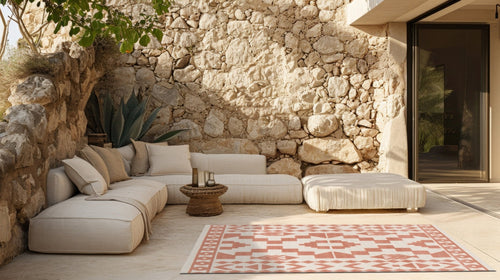 AFK Living vloerkleed Atacama - voor binnen en buiten - roos - 160 x 230 cm