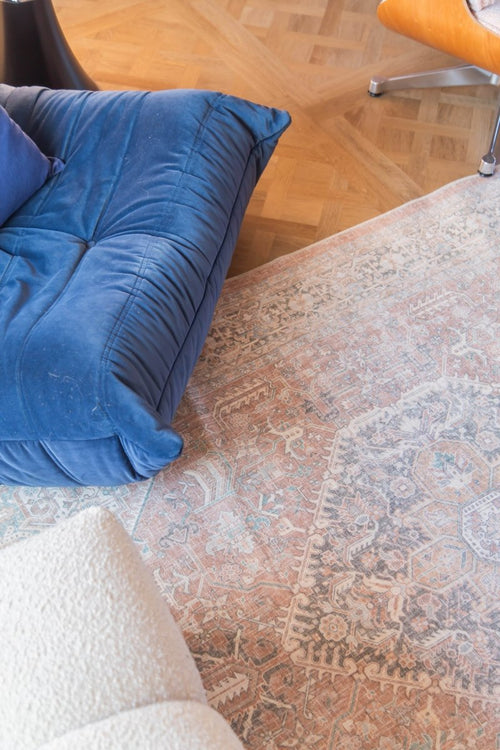 Interieur05 Vintage vloerkleed Ethel Bruin - 230 x 160 cm