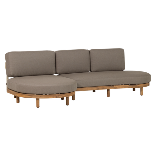 WOOOD loungeset links tuin Zinto - Metaal - Zand - 83x300x100