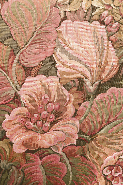 ESTAhome fotobehang geborduurd bloemmotief roze en groen - 186 x 279 cm - 159508 - vtwonen shop