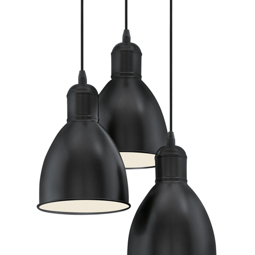 EGLO hanglamp Priddy - e27 - ø 32,5 cm - zwart/wit - vtwonen shop