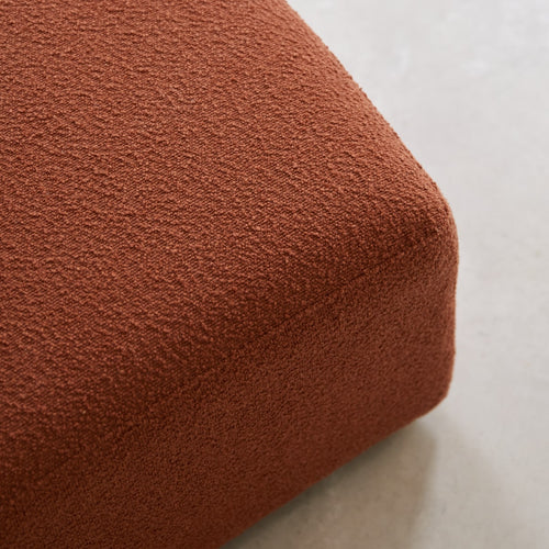 Tikamoon Modulaire fauteuil van massief acaciahout en terracotta stof - Terracotta - vtwonen shop
