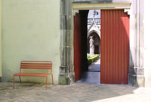 MaximaVida metalen tuinbank Max 120 cm roestbruin - vtwonen shop