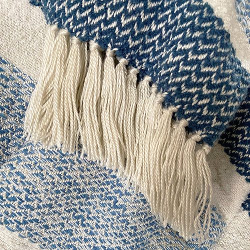 Malagoon plaid Berber - blauw - 125x150cm