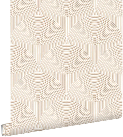 ESTAhome behang 3D-motief beige - 50 x 900 cm - 131100