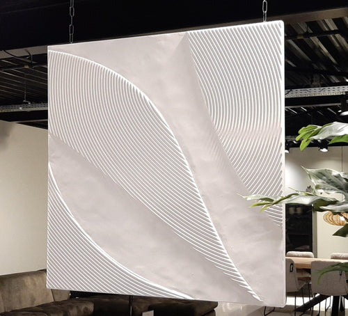 FurniLux Wanddeco Tazi klein Wit - 45x45x3 cm - vtwonen shop