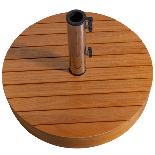 WOOOD parasolvoet Monica - Hout - Naturel - 37xØ49 cm - vtwonen shop