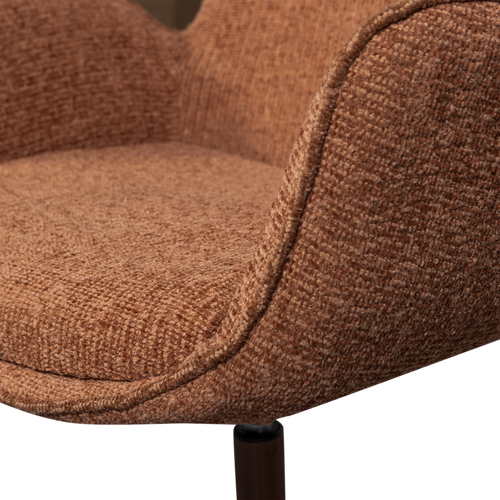 WOOOD verstelbare fauteuil Marten - Polyester - Oranje - 91x79x76 - vtwonen shop
