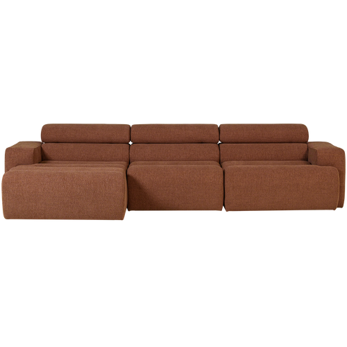 WOOOD chaise longue bank links Novi - Polyester - Terra - vtwonen shop