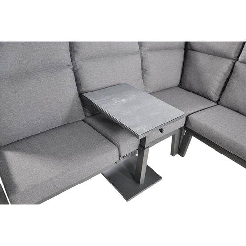Lesli Living loungebank Ohio - antraciet - 142,5x83x98cm