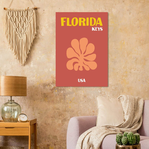 Artfulprints  USA - Florida Keys   poster 50x70 cm - vtwonen shop